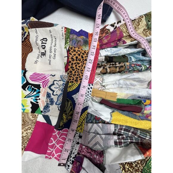 Artsy K. Small Collection Original Top/Blouse Patchwork Boho Zip Back Unique SEE - Picture 14 of 16